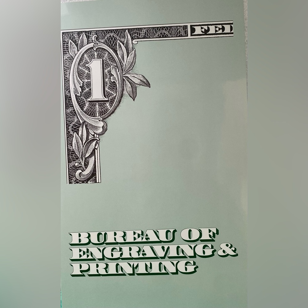 UNCUT 1999 FEDERAL RESERVE BUREAU OF ENGRAVINGS AND PRINTING 1$ COLLECTION SET - Picture 8 of 8